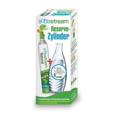 Sodastream CO2-Zylinder 60 L + Glaskaraffe Reservepack