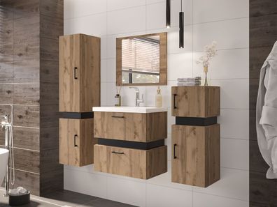Badmöbel-Set Tokir I Industrial Badezimmer mit Waschbecken Loft Kollektion NEU