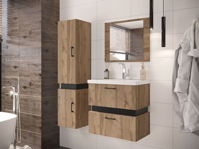 Badmöbel-Set Tokir III Loft Badezimmer mit Waschbecken Industrial Kollektion NEU
