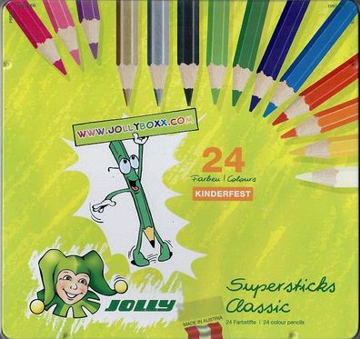 Buntstifte Jolly 24 Farben Supersticks Classic