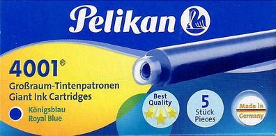 Füllerpatronen (Großraum-Tintenpatronen) Pelikan 4001 GTP/5 - Inhalt: 5Stk - könig...