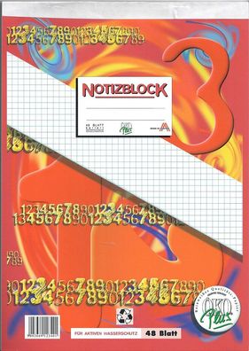 Notizblock A4 48 Blatt kariert