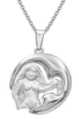 trendor Schmuck Jungfrau Sternzeichen mit Halskette 925 Silber 41002-9