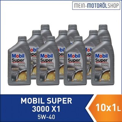 Mobil Super 3000 X1 5W-40 10x1 Liter