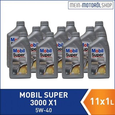 Mobil Super 3000 X1 5W-40 11x1 Liter