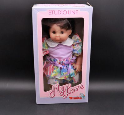Vintage SIMBA "My Love" Puppe m. Schlafaugen - Studio Line in OVP / 80er 90er #F