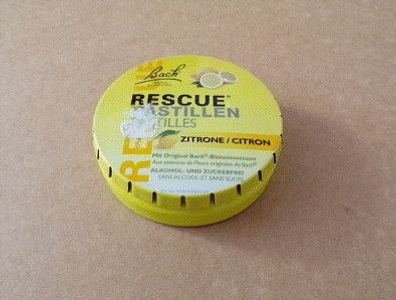 BACH Rescue Pastillen Citron Leere Blechdose Metalldose Pastillendose