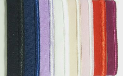 1m Paspelband Biesenband elastisch soft matt mit Satinbiese 10mm