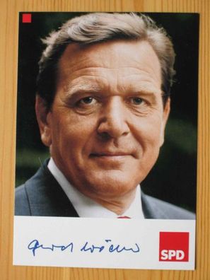 Bundeskanzler SPD Gerhard Schröder - Autogramm!!!