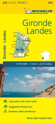 Gironde, Landes - Michelin Local Map 335: Map (Mapas Local Michelin), Miche ...