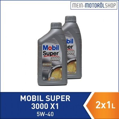 Mobil Super 3000 X1 5W-40 2x1 Liter