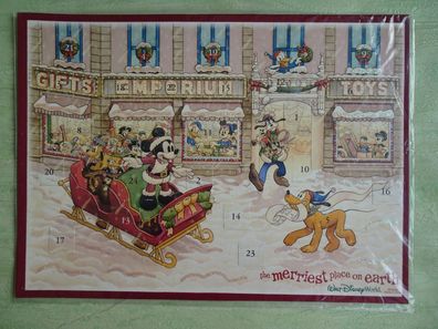 Adventskalender Walt Disney World The merriest place on earth Micky Pluto Goofy...