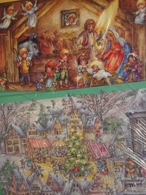 Adventskalender Engelbert Dessart Lore Hummel Din A4 Turmbläser Dorf Bethlehem.....