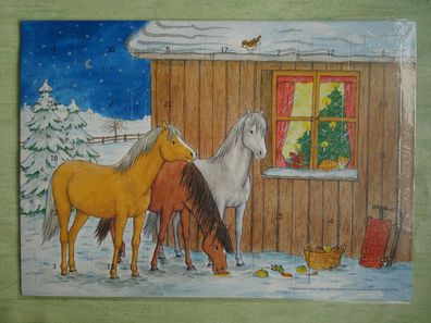 Adventskalender Dieter Hajek Verlag Döll Traumpferdchen Pferde am Weihnachtsfenster