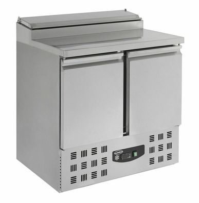 Gastro Kühltisch Kühltheke Saladette 2x1/1&5x1/6 GN, 2 Türen 903x700x1006mm NEU