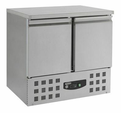 Gastro Kühltisch Kühltheke Kühlung 2x 1/1GN, 2 Türen, 900x700x875mm NEU