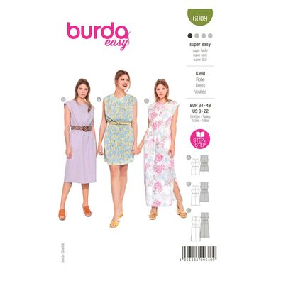 burda style Papierschnittmuster Kleid #6009