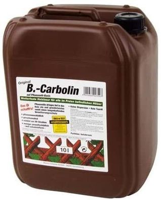 B-Carbolin Holzanstrich Holzschutz UV umweltfreundlich auf Pflanzenbasis 10 L - Braun