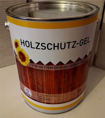 Dekor Holzschutz-Gel Holzschutz für Holzarten im Außenbereich 5 Liter in 5 Farbtönen