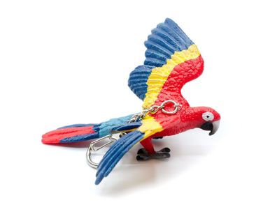 Ara Papagei Schlüsselanhänger Miniblings Anhänger Schlüsselring Vogel rot