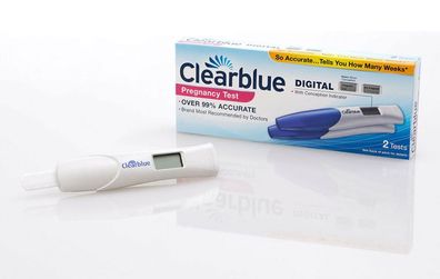 Clearblue Digitaler Schwangerschaftstest mit . Wochenbestimmung 2 Stück