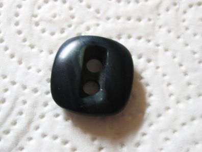 1 Kunststoffknöpfe Knopf dunkelblau marmoriert 20x20x6mm 2Loch Nr. 3264