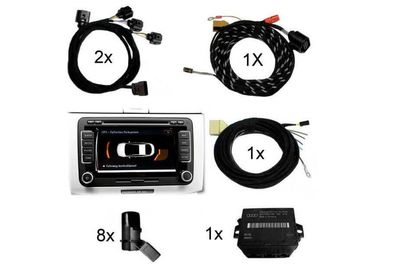 Komplett-Set Park Pilot Front + Heck inkl. OPS für VW CC