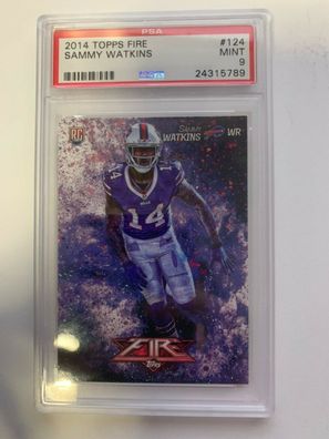 2014 Topps Fire Sammy Watkins Mint 9 PSA