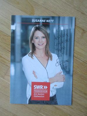 SWR Fernsehmoderatorin Susanne Nett - handsigniertes Autogramm!!!