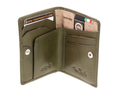 Slim Wallet Minigeldbörse ohne Münzfach Tony Perotti Vegetale RFID Borneo