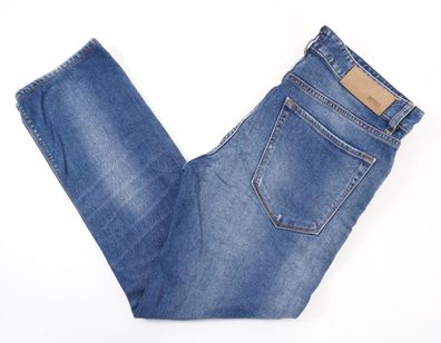 HUGO BOSS Maine Jeans W30 L26 30/26 blau dunkelblau gerade Stretch used F1516