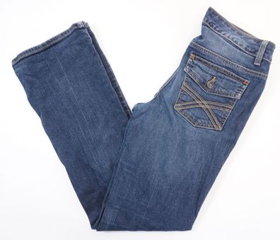 Tommy Hilfiger Pli-Pli Damen Jeans W31 L32 31/32 blau dunkelblau Bootcut F1421