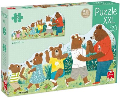 Goula 55266 Bärenfamilie 16 Teile Puzzle XXL