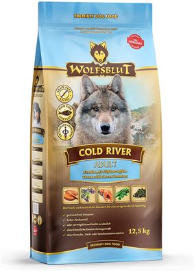 Wolfsblut ¦ Cold River - 12,5 kg ¦ getreidefreies Hundetrockenfutter im Sack