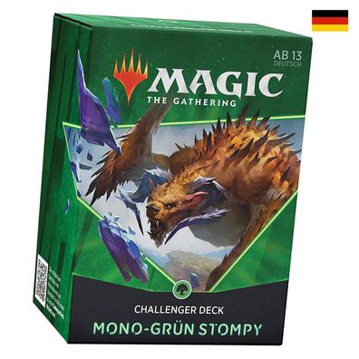 MTG Magic the Gathering - Mono Grün Stompy - 1 Challenger Deck - Deutsch