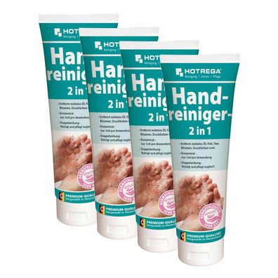 Hotrega Handreiniger Handwaschpaste Waschpaste Hautpflege Handpflege 4x 250ml