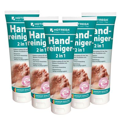 Hotrega Handreiniger Handwaschpaste Waschpaste Hautpflege Handpflege 5x 250ml