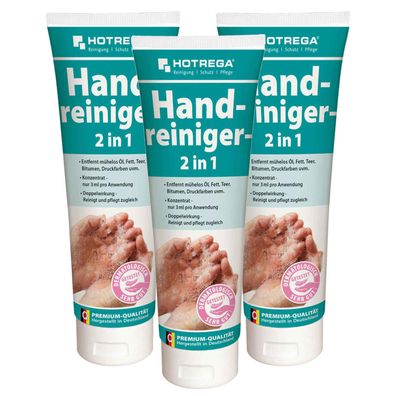 Hotrega Handreiniger Handwaschpaste Waschpaste Hautpflege Handpflege 3x 250ml
