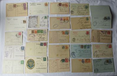 70 seltene alte Postkarten / Ganzsachen Deutschland mit Bahnpoststempel (121024)