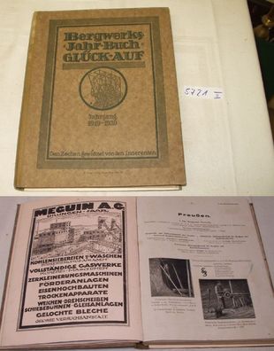 Bergwerks- Jahr- Buch Glueck- Auf Jahrgang 1919- 1920