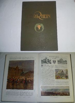 Bildband "Der Rhein" Heinrich Siebenhar um 1910 (5870)