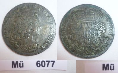 Brandenburg 2/3 Taler Silber Münze 1698 HFH (MU6077)