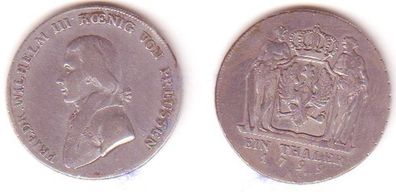 1 Taler Silber Münze Preussen Friedrich Wilhelm 1799 A (MU0975)