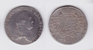1 Taler Silber Münze Sachsen 1783 IEC (129590)