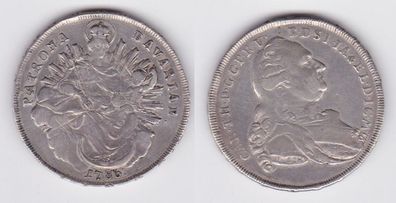 1 Taler Silber Muenze Bayern Karl II. Theodor 1786 Madonnentaler (141524)