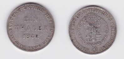 1 Taler Silber Münze Hessen-Kassel 1842 (122906)