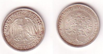 5 Mark Silber Münze Weimarer Republik Eichbaum 1931 A (MU0685)