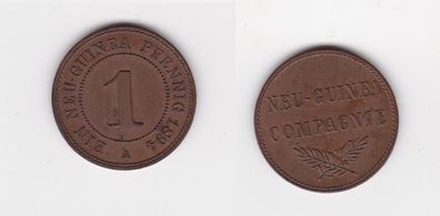 1 Pfennig Kupfer Münze Deutsch Neuguinea 1894 vz J.701 (121740)