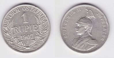 1 Rupie Silber Münze Deutsch Ost Afrika 1907 J (151891)