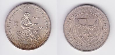 Silber Münze 3 Mark Walther von der Vogelweide 1930 A vz J.344 (156169)